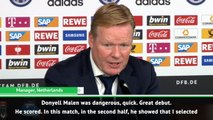 Koeman delighted with debutant Malen