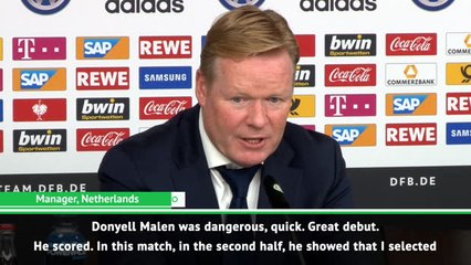 Koeman delighted with debutant Malen