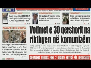 Ora juaj, Shtypi i ditës: Votimet e 30 qershorit na rikthyen në komunizëm