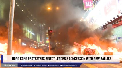 Hong Kong protesters reject leader's concession with new rallies