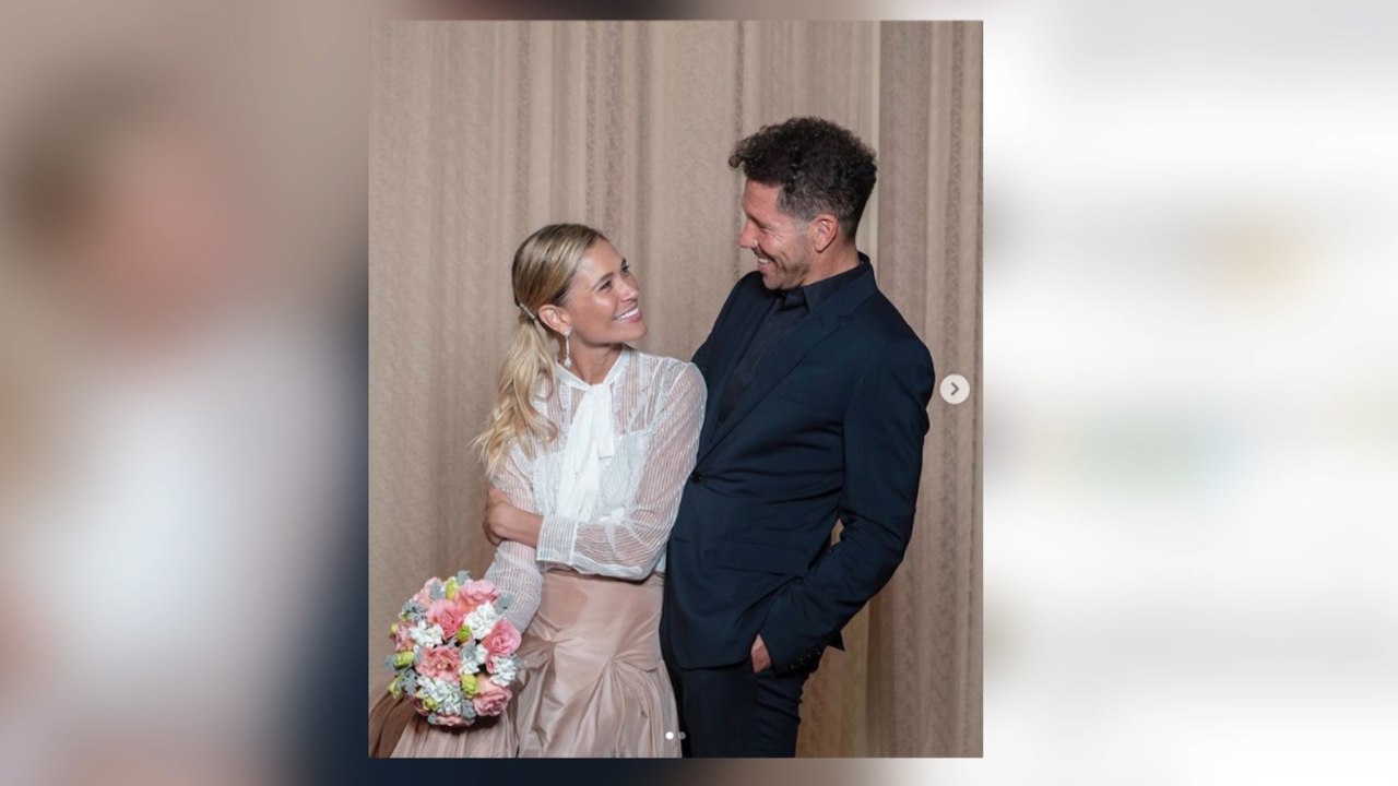 Simeone y Carla Pereyra se casan (por segunda vez)