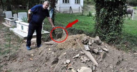 40 gün önce ölen vatandaşın mezarının baş kısmı, iki kez kazıldı