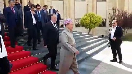 Irak'a giden HDP heyeti Mesut Barzani ile görüştü