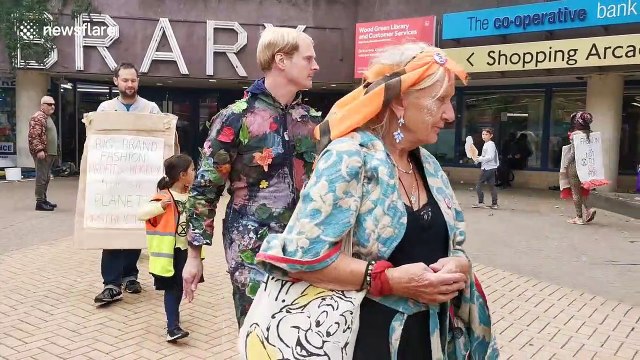 Extinction Rebellion stages protest against fashion industry