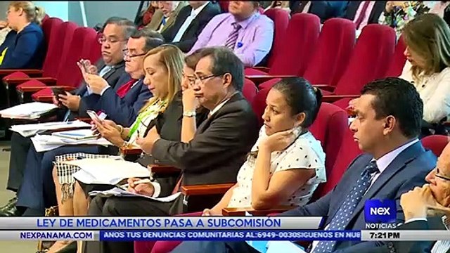 Ley de medicamentos pasa subcomisión - Nex Noticias