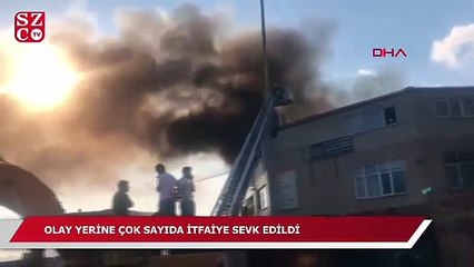 İstanbul'da iş yerinde yangın!