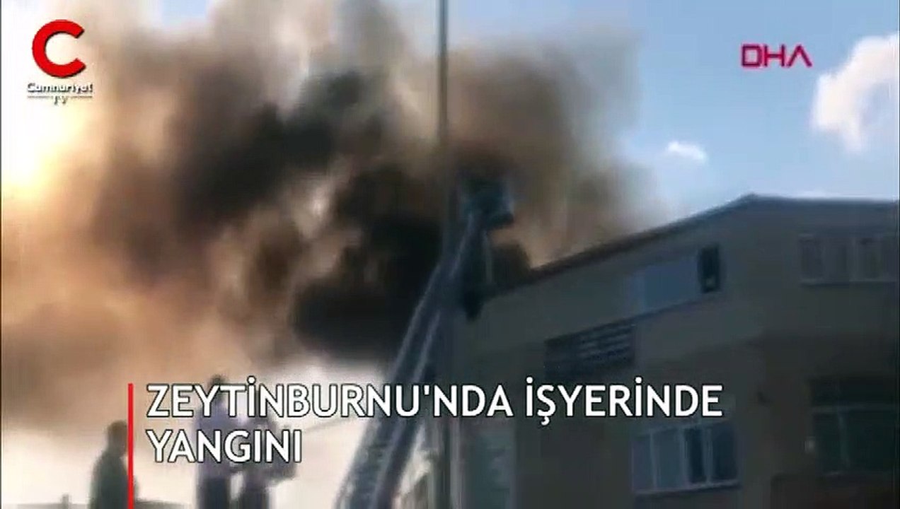 İstanbul'da iş yerinde yangın