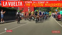 Le peloton accélère / The peloton accelerates - Étape 14 / Stage 14 | La Vuelta 19