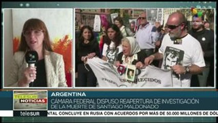 Argentina: ordenan reabrir caso de Santiago Maldonado