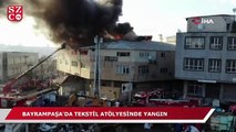 Bayrampaşa’da tekstil atölyesinde yangın