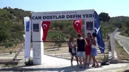 Kuşadası'nda hayvan mezarlığı açıldı