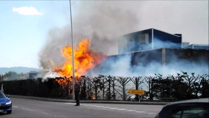 Haies en feu sur le site de Pipo moteurs