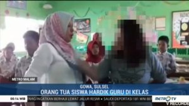Seorang Guru SD di Gowa Dianiaya Orang Tua Murid