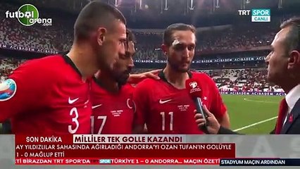 Yusuf Yazıcı, Merih Demiral ve İrfan Can kahveci'nin maç sonu açıklamaları