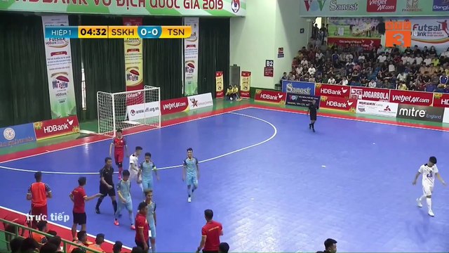 Trực tiếp | Thái Sơn Nam - Sanvinest Sanatech KH | Fusal HDBank VĐQG 2019 | VFF Channel
