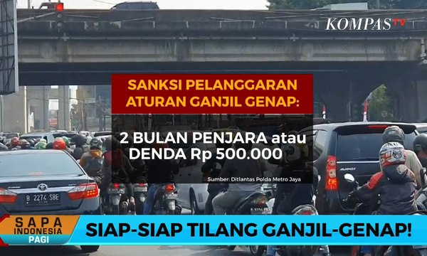 Siap-siap! Polisi Bakal Tilang Pelanggar Ganjil-Genap