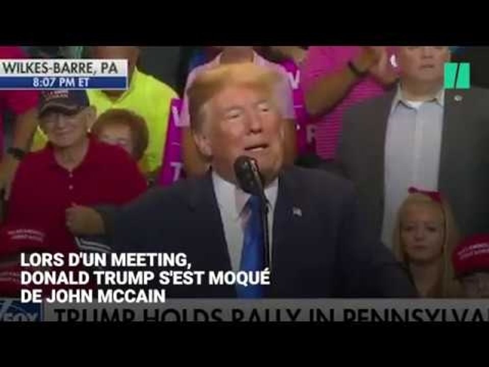 Trump imite et se moque de McCain, atteint d'un cancer, car il a voté contre sa réforme de la santé
