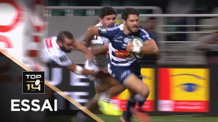 TOP 14 - Essai Raphaël LAGARDE (SUA) - Pau - Agen - J3 - Saison 2019/2020