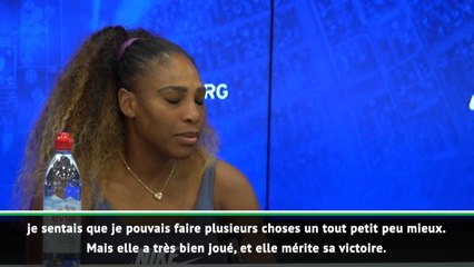 US Open - Williams : "Andreescu mérite sa victoire"