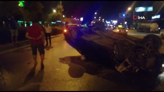 Alkollü sürücü direksiyon hakimiyetini kaybedince kaza yaptı