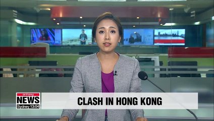 Скачать видео: Hong Kong protesters demand video of alleged police brutality