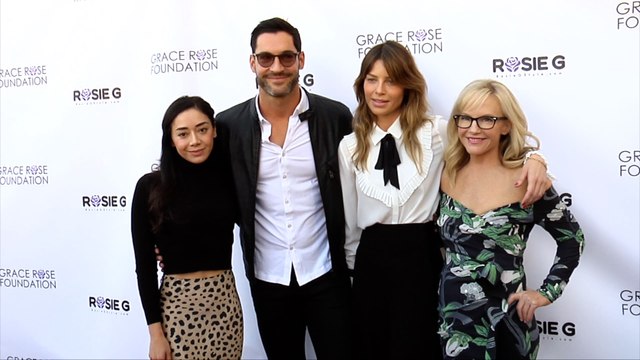 ‘Lucifer’ Cast Mini-Reunion: Aimee Garcia, Tom Ellis, Lauren German, Rachael Harris