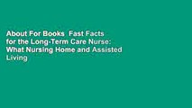 About For Books  Fast Facts for the Long-Term Care Nurse: What Nursing Home and Assisted Living