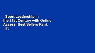 Sport Leadership in the 21st Century with Online Access  Best Sellers Rank : #3