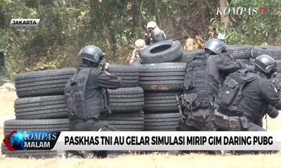 Paskhas TNI AU Gelar Simulasi Mirip Gim Daring PUBG
