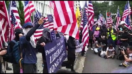 - Hong Konglu Protestocular Trump'tan Yardım İstedi