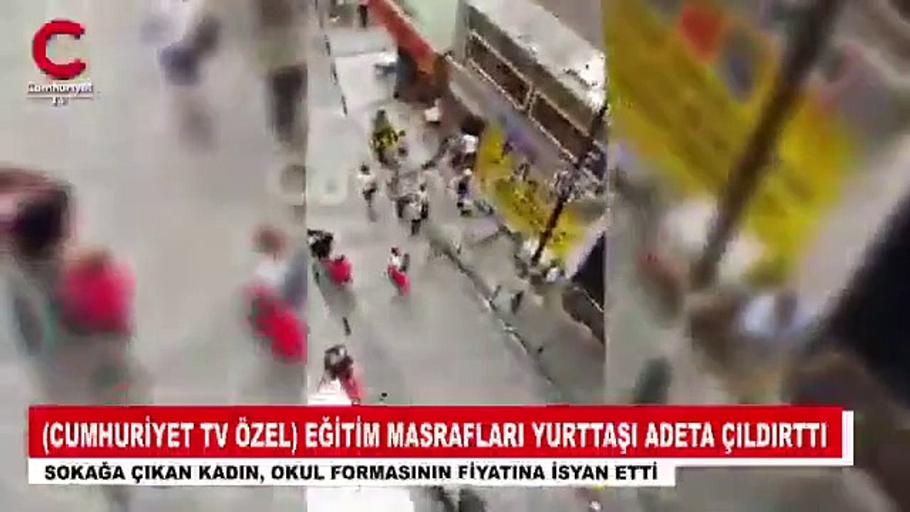 Okul kıyafetleri alan veli fiyatlara isyan etti