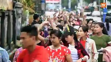 အလုပ္သမားေခါင္းေဆာင္မ်ားကို တရားစဲြထားမႈ ပယ္ဖ်က္ေရး ေတာင္းဆို