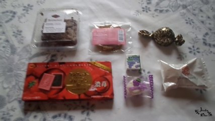 Experimentando doces comprados no 7º Festival do Japão RS