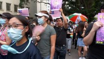 Huge crowd takes Hong Kong protest message to US consulate