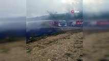 Sinop'ta alev alan araç evi yaktı