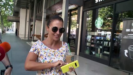 Paula Echevarría disfruta con su pareja y amigos en Madrid