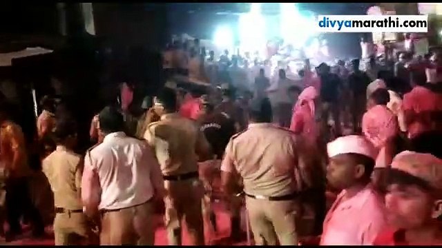 lathicharge on ganesh bhkat in chopada, argued with journalist and political leaders