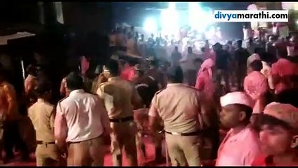 lathicharge on ganesh bhkat in chopada, argued with journalist and political leaders