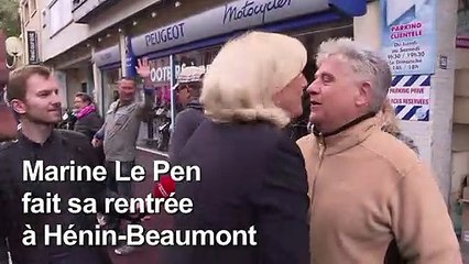 Marine Le Pen fait se rentrée politique à Hénin-Beaumont