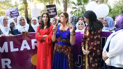 HDP Nusaybin'de Kadın yürüyüşü düzenledi