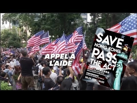Des milliers d'habitants de Hong Kong demandent aux États-Unis de les libérer de la Chine