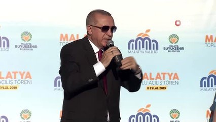 Cumhurbaşkanı Erdoğan: "Birileri devraldıkları altyapı, üstyapı ve sosyal destek hizmetleri için...