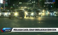 Perluasan Ganjil-Genap Diberlakukan Senin Esok