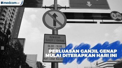 Perluasan Ganjil Genap di 25 Ruas Jalan Mulai Berlaku Hari Ini