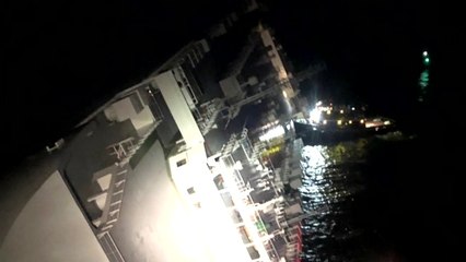 국내 화물선 미국 항구서 전도...한국인 네 명 구조 중 / YTN