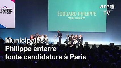 Municipales: Philippe enterre une candidature à Paris