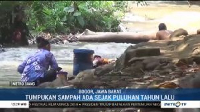 Sungai Tercemar Sampah, Warga Berharap Pemerintah Bogor Cepat Bertindak