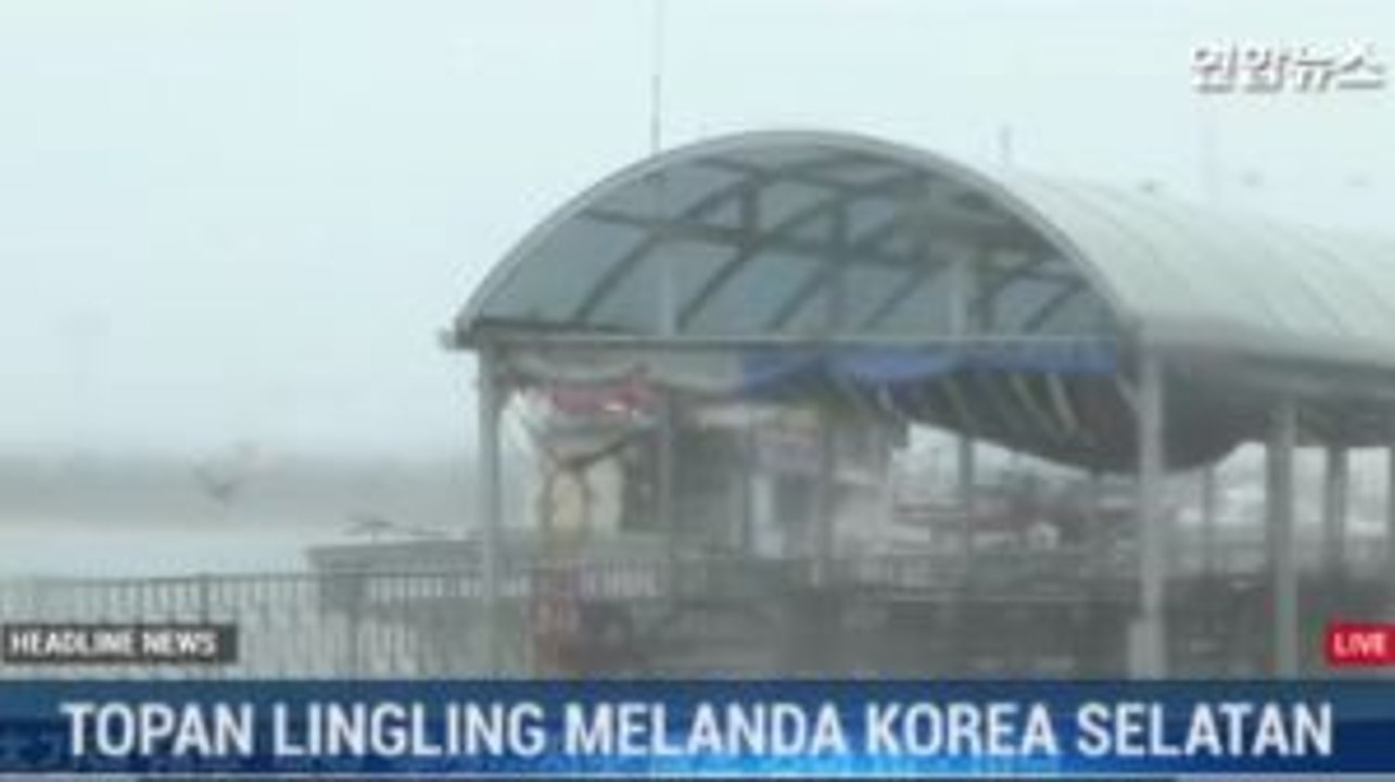 Topan Lingling Terjang Korsel, Penerbangan Dibatalkan