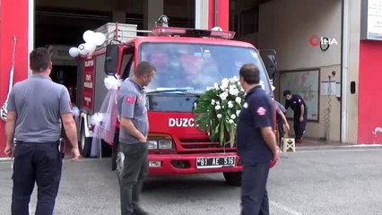 Küçük Eymen'in hayalini itfaiyeciler gerçekleştirdi