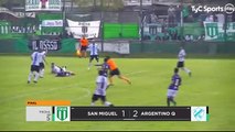 San Miguel 1-2 Argentino de Quilmes  - Primera B - Fecha 5